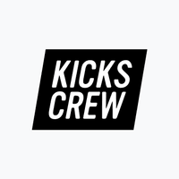 KICKS CREW logo - $10 coupon code referral deal